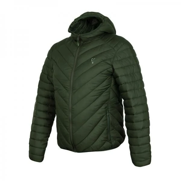 Fox Collection Green Silver Quilted Jacket 1 Fox Collection Green Silver Quilted Jacket