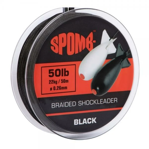 Spomb Braided Spod Leader Black 50m 22kg/50lb 1 Spomb Braided Spod Leader Black 50m 22kg/50lb