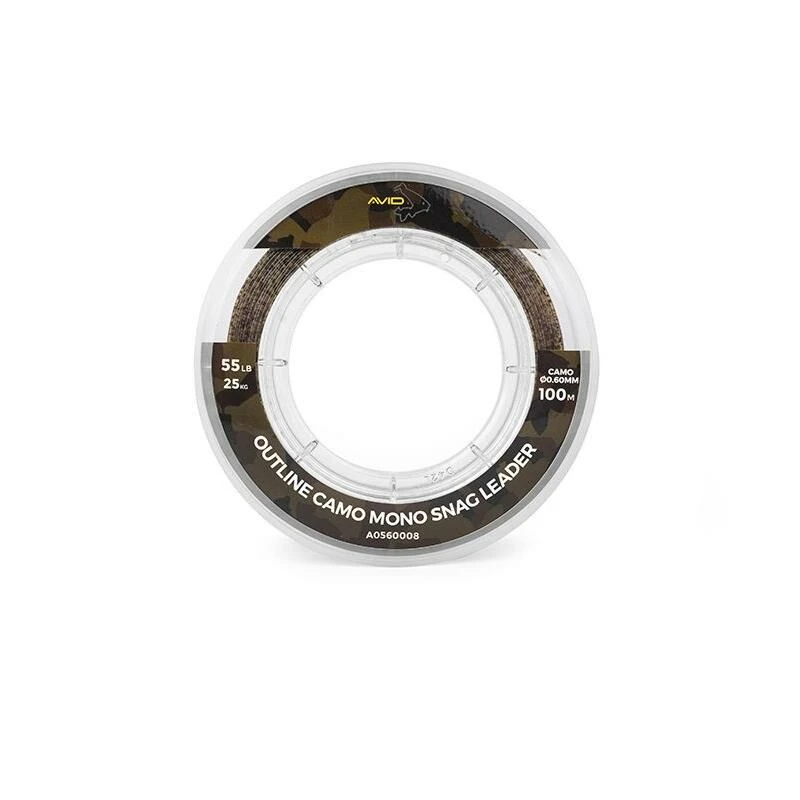 Avid Carp Avid Outline Camo Mono Snag Leader 100m 1 Avid Carp Avid Outline Camo Mono Snag Leader 100m