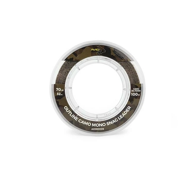 Avid Carp Avid Outline Camo Mono Snag Leader 100m 2 Avid Carp Avid Outline Camo Mono Snag Leader 100m - Afbeelding 2