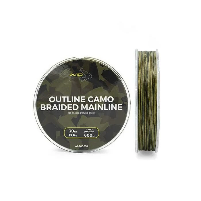 Avid Carp Avid Outline Camo Braided Mainline 30lb 600m 1 Avid Carp Avid Outline Camo Braided Mainline 30lb 600m