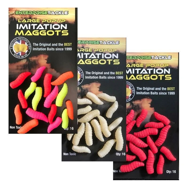 Enterprise Tackle Large Pop-up Imitation Maggots 1 Enterprise Tackle Large Pop-up Imitation Maggots