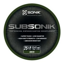 Sonik Subsonik Monofilament Green 1200M 9 Sonik Subsonik Monofilament Green 1200M -Hengelnl Winkel 2308321Sonik Subsonik Monofilament Green 1200M 1 1