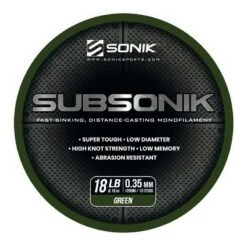 Sonik Subsonik Monofilament Green 1200M 7 Sonik Subsonik Monofilament Green 1200M -Hengelnl Winkel 2308323Sonik Subsonik Monofilament Green 1200M 3 1