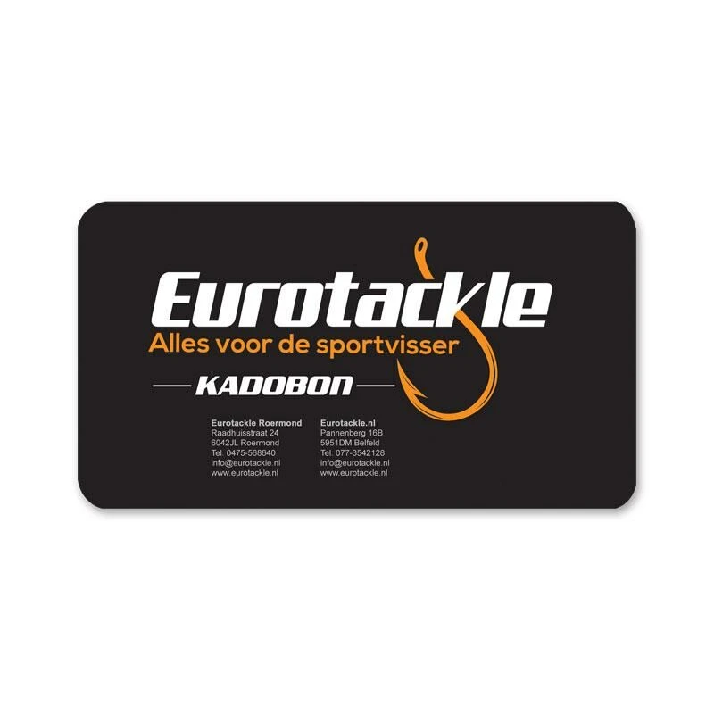 Eurotackle Kadobon € 50,- 1 Eurotackle Kadobon € 50,-