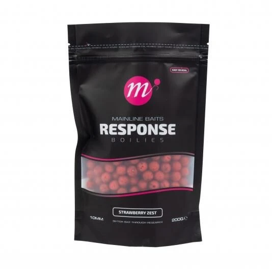 Mainline Response Boilies Strawberry Zest 10mm 200g 1 Mainline Response Boilies Strawberry Zest 10mm 200g
