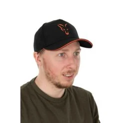 Fox Collection Baseball Cap Black & Orange -Hengelnl Winkel 4507630Fox Collection Baseball Cap Black Orange 4