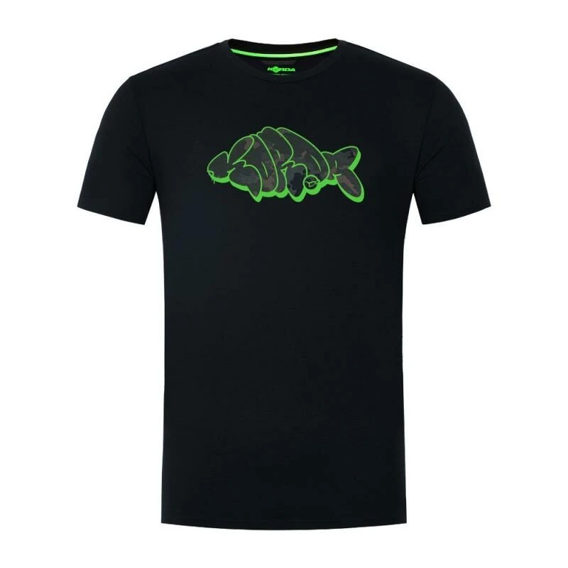 Korda Outline Tee Black 1 Korda Outline Tee Black