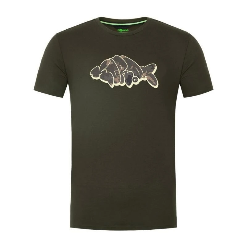 Korda Outline Tee Dark Olive 1 Korda Outline Tee Dark Olive
