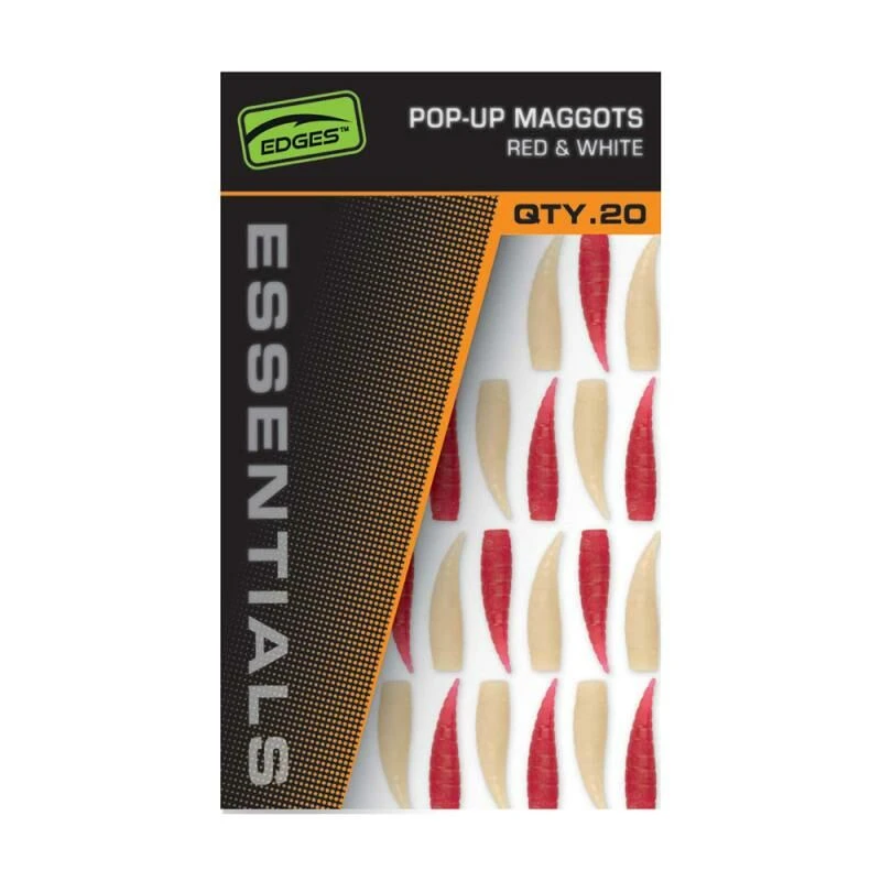 Fox Edges Essentials Pop-up Maggots Red & White 1 Fox Edges Essentials Pop-up Maggots Red & White