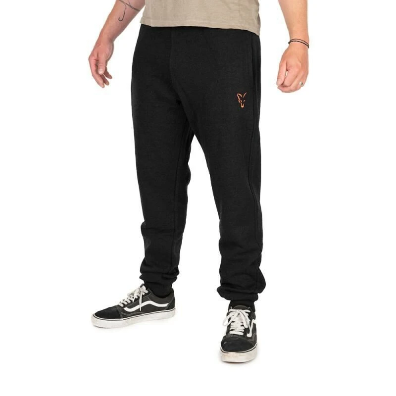 Fox Collection Joggers Black & Orange 1 Fox Collection Joggers Black & Orange