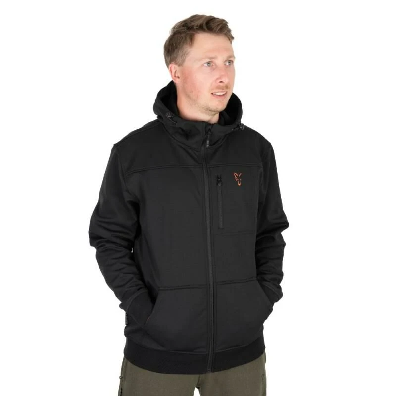 Fox Collection Soft Shell Jacket Black/Orange 2 Fox Collection Soft Shell Jacket Black/Orange - Afbeelding 2