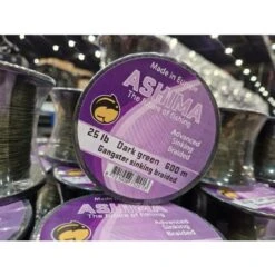 Hengelnl Winkel -Hengelnl Winkel 5435027Ashima Gangster 8 Braided Sinking Dark Green 25LB 600M 1