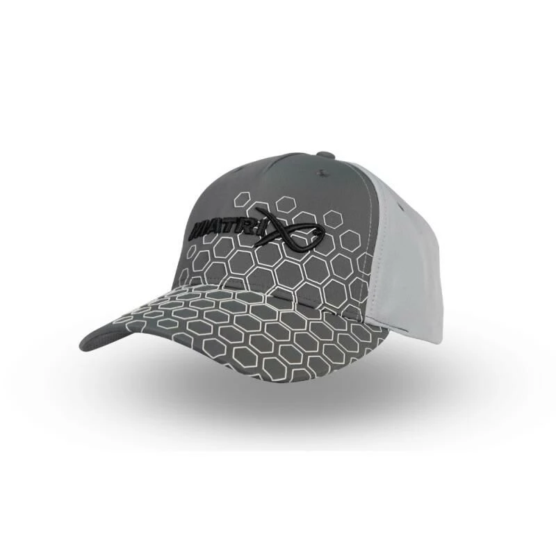Matrix Hex Print Baseball Cap Grey 1 Matrix Hex Print Baseball Cap Grey