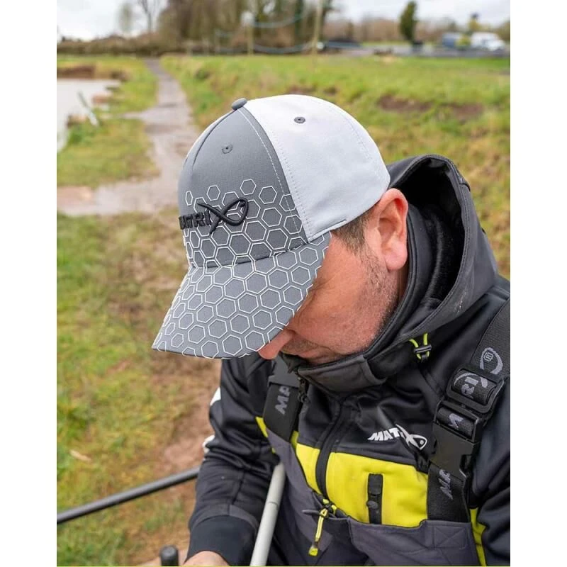 Matrix Hex Print Baseball Cap Grey 4 Matrix Hex Print Baseball Cap Grey - Afbeelding 4