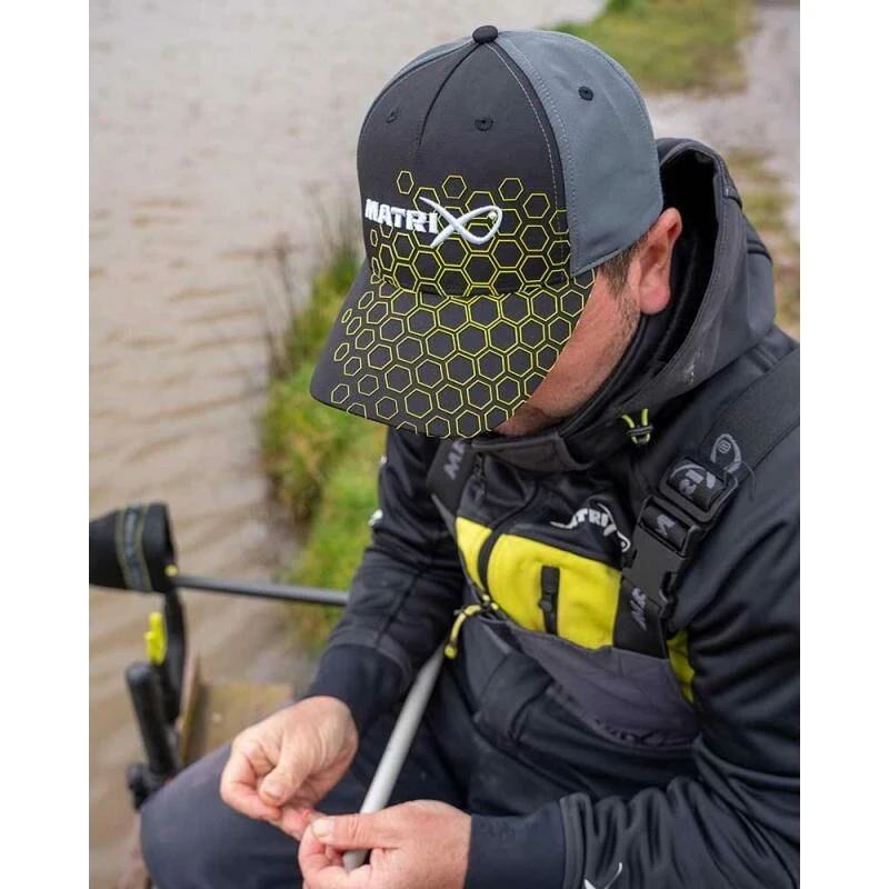 Matrix Hex Print Baseball Cap Black 6 Matrix Hex Print Baseball Cap Black - Afbeelding 6