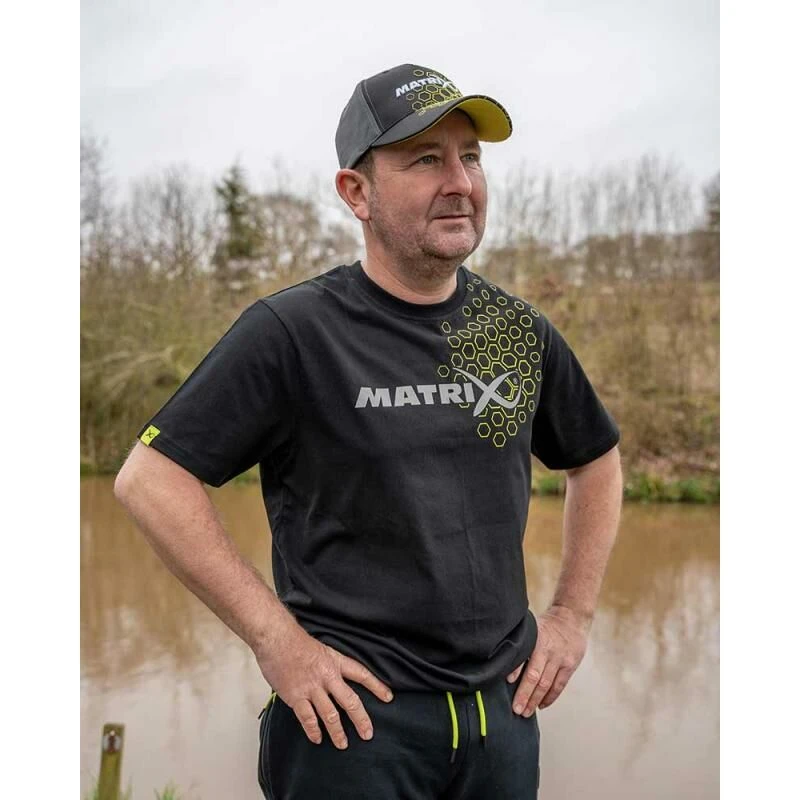 Matrix Hex Print T-Shirt Black 5 Matrix Hex Print T-Shirt Black - Afbeelding 5