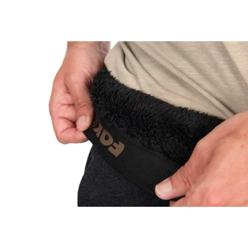 Fox Collection Sherpa Jogger Black Orange 2 Fox Collection Sherpa Jogger Black Orange - Afbeelding 2