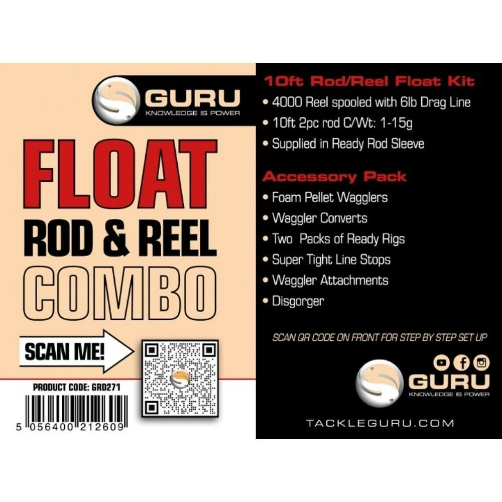 Guru 10ft Float Rod And Reel Combo 2 Guru 10ft Float Rod And Reel Combo - Afbeelding 2