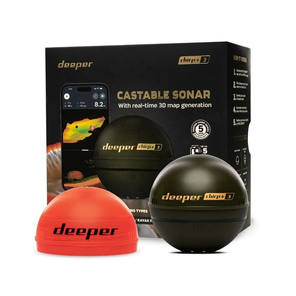 Deeper Smart Sonar Chirp+ 3 Fishfinder 1 Deeper Smart Sonar Chirp+ 3 Fishfinder
